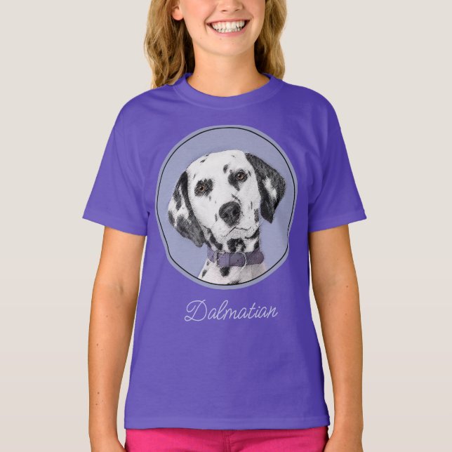 Dalmatisk målning - Cute Original Hund Art T-Shirt (Framsida)