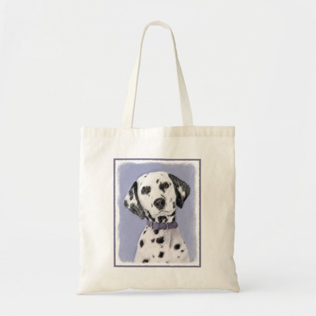 Dalmatisk målning - Cute Original Hund Art Tygkasse (Framsidan)