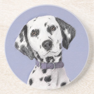 Dalmatisk målning - Cute Original Hund Art Underlägg