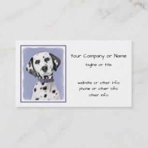 Dalmatisk målning - Cute Original Hund Art Visitkort