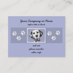 Dalmatisk målning - Cute Original Hund Art Visitkort