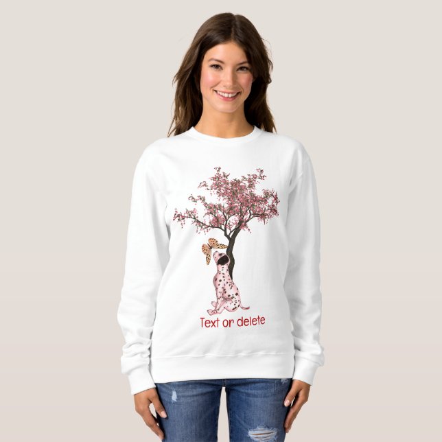 Dalmatisk marionett och fjärilsmussla Personlig T Shirt (Hel framsida)