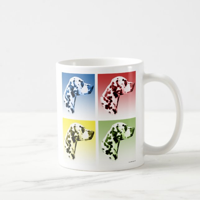 Dalmatisk pop Art Kaffemugg (Höger)