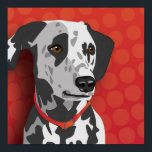 Dalmatisk pop Art Poster<br><div class="desc">Denna design kan representera Dalmatien,  Dal,  Dally,  Carriage Hund,  Spoted Coach Hund,  Firehouse Hund,  Plum Pudding Hund,  Dalmatiner.</div>