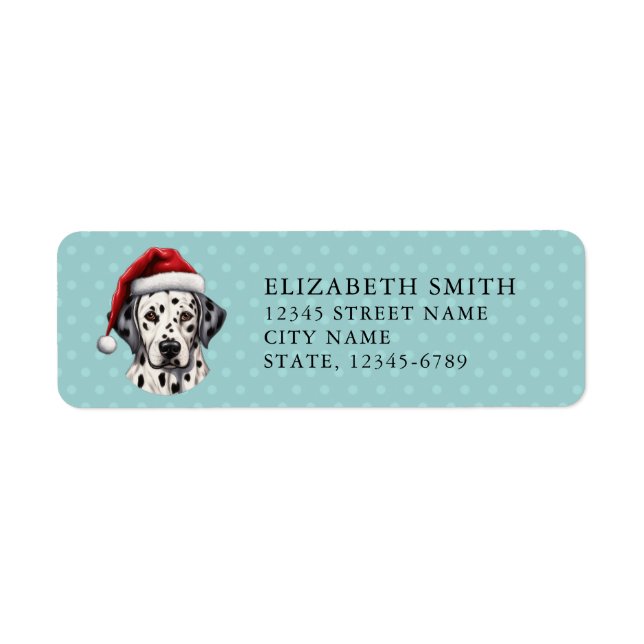 Dalmatisk returadressetikett returadress etikett (Framsidan)