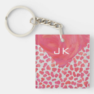 Dalmatisk Rosa och vit med Monogram
