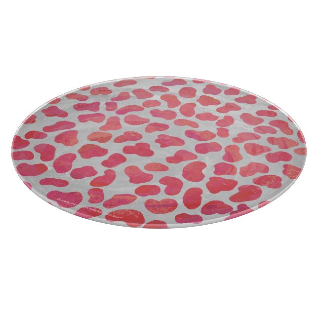 Dalmatisk Rosa och vit utskrift (Hörn)