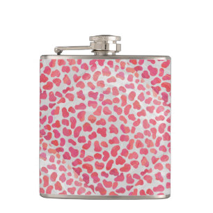 Dalmatisk Rosa och vit utskrift Fickplunta