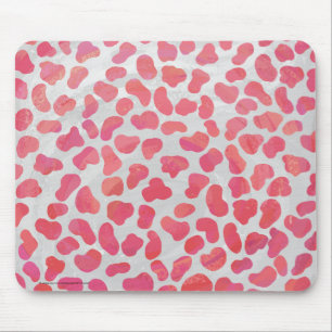 Dalmatisk Rosa och vit utskrift Musmatta