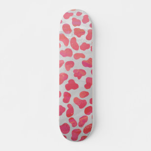 Dalmatisk Rosa och vit utskrift Skateboard Bräda 20 Cm