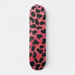Dalmatisk svart och röd utskrift skateboard bräda 20 cm