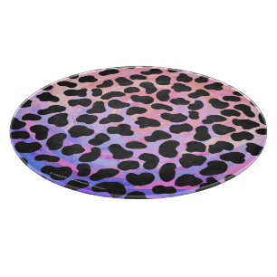 Dalmatisk svart och Rosa Skriv ut