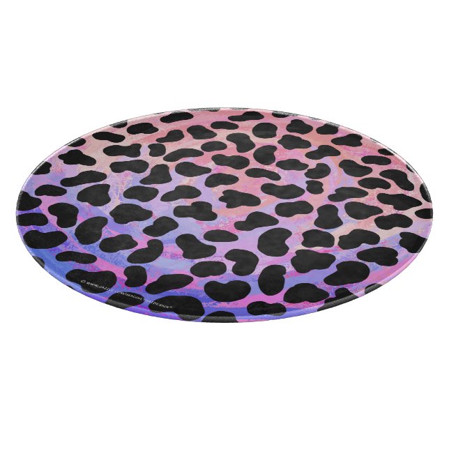 Dalmatisk svart och Rosa Skriv ut (Hörn)
