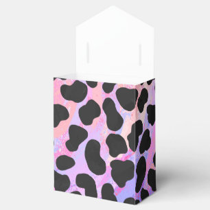 Dalmatisk svart och Rosa Skriv ut Presentaskar