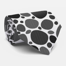Dalmatisk utskrift med Grått Slips