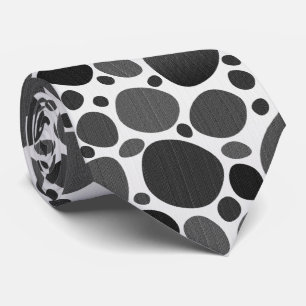 Dalmatisk utskrift med Grått Slips