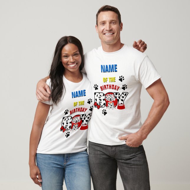 Dalmatiska familjen Matching Shirt T Shirt (Unisex)
