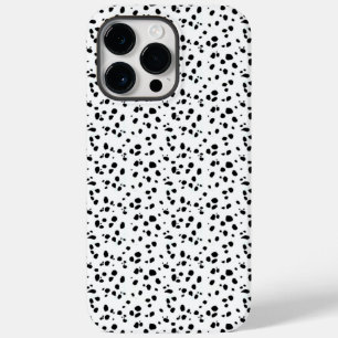Dalmatiska fläckar Skriv ut Mönster Black and Whit