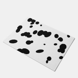 Dalmatiska fläckar, svart och vit Hund Päls Skriv 