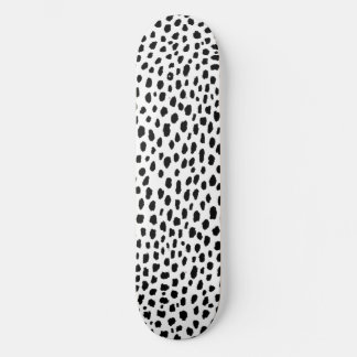 Dalmatiska fläckar (svartvitt) mini skateboard bräda 18,5 cm