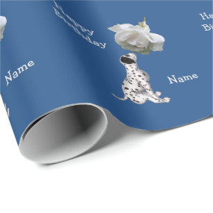 Dalmatiska hundvalpar och Ro-djur Mönster Presentpapper