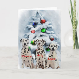 Dalmatiska julgåvor helgkort