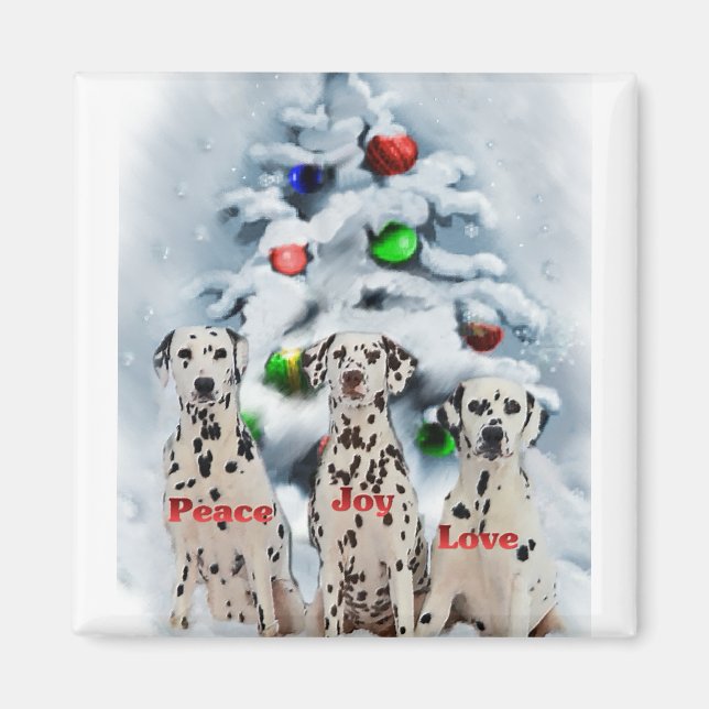 Dalmatiska julgåvor magnet (Framsidan)