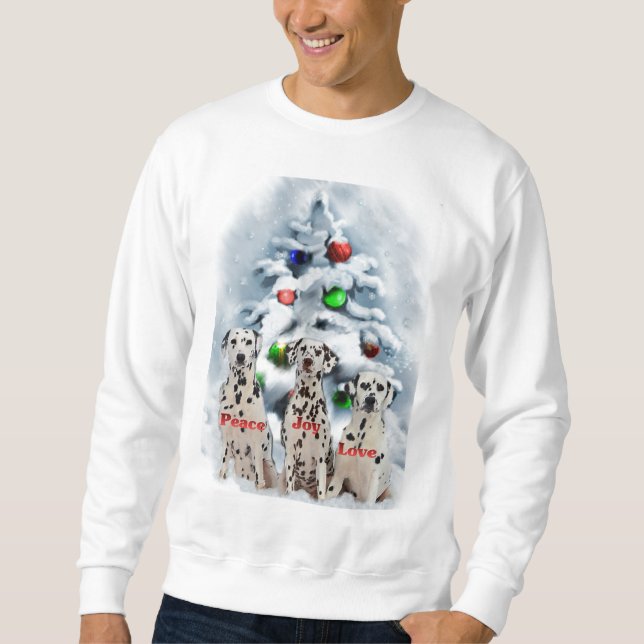 Dalmatiska julgåvor sweatshirt (Framsida)