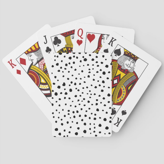 Dalmatiska prickar, Dalmatiska prickar, svarta och Casinokort (Baksidan)