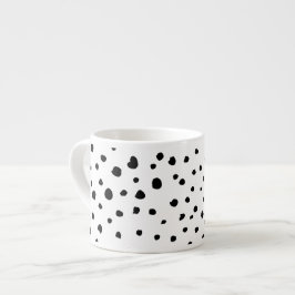 Dalmatiska prickar, Dalmatiska prickar, svarta och Espressomugg