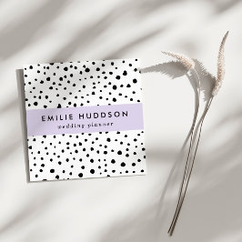 Dalmatiska prickar, Dalmatiska prickar, svarta och Fyrkantigt Visitkort