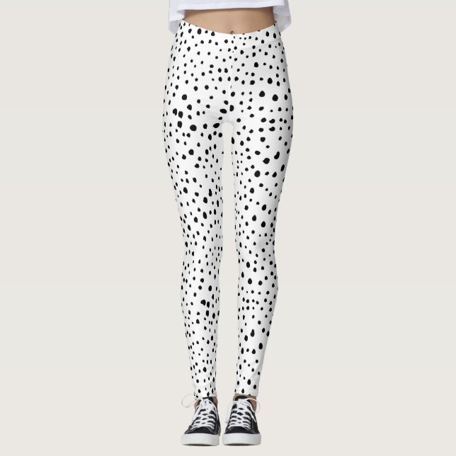 Dalmatiska prickar, Dalmatiska prickar, svarta och Leggings (Framsida)