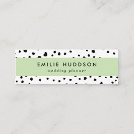 Dalmatiska prickar, Dalmatiska prickar, svarta och Mini Visitkort