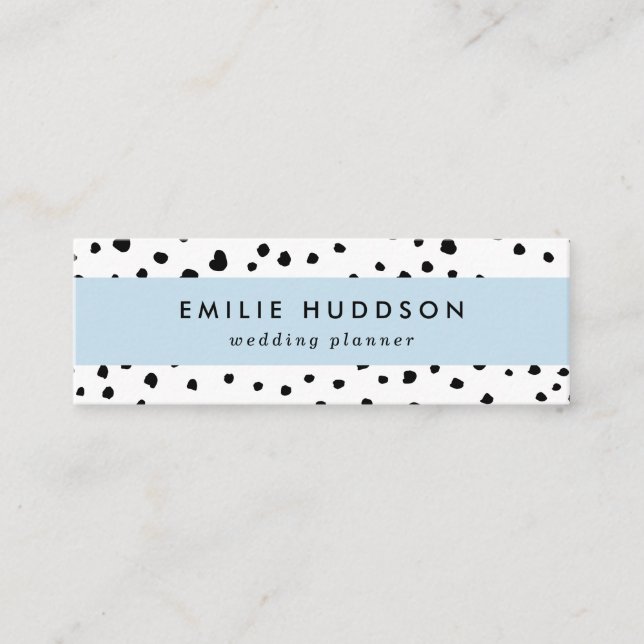 Dalmatiska prickar, Dalmatiska prickar, svarta och Mini Visitkort (Framsida)