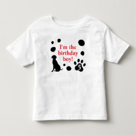 Dalmatiska prickar Födelsedags pojke/flicka T Shirt