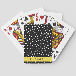 Dalmatiska prickar, prickar, svart och vitt, ditt casinokort