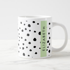 Dalmatiska prickar, prickar, svart och vitt, ditt  jumbo mugg