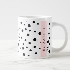 Dalmatiska prickar, prickar, svart och vitt, ditt  jumbo mugg