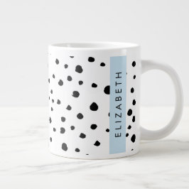 Dalmatiska prickar, prickar, svart och vitt, ditt  jumbo mugg