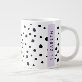 Dalmatiska prickar, prickar, svart och vitt, ditt jumbo mugg