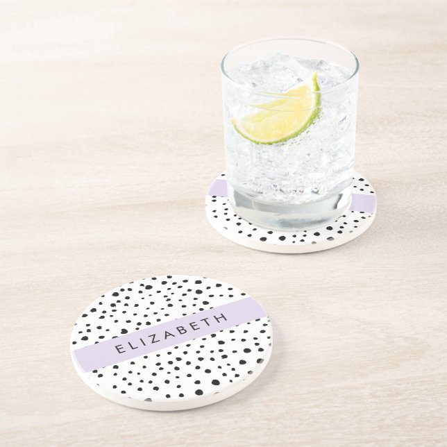 Dalmatiska prickar, prickar, svart och vitt, ditt  underlägg (Sidan)