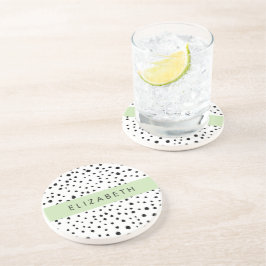 Dalmatiska prickar, prickar, svart och vitt, ditt  underlägg