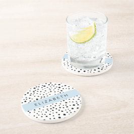 Dalmatiska prickar, prickar, svart och vitt, ditt  underlägg