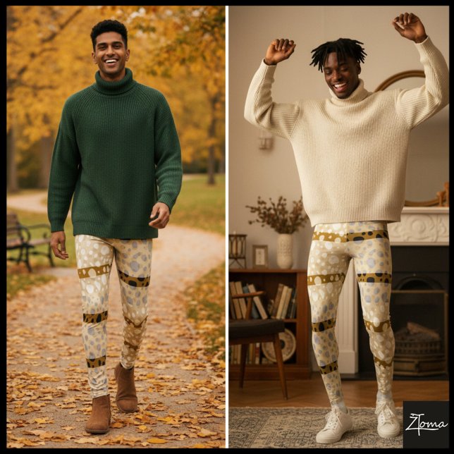 Dalmatiska punkter med bred linjer leggings (Skapare uppladdad)