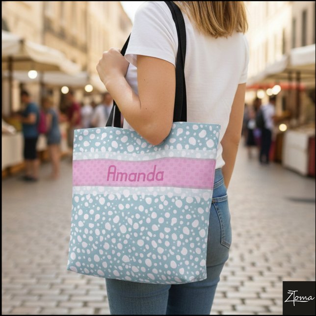 Dalmatiska punkter med Namn (2) Tygkasse (Skapare uppladdad)