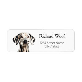 Dalmatiska Returetiketter Returadress Etikett