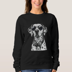 Dalmatiska solglasögon och musikhörlurar, Hund Gan T Shirt