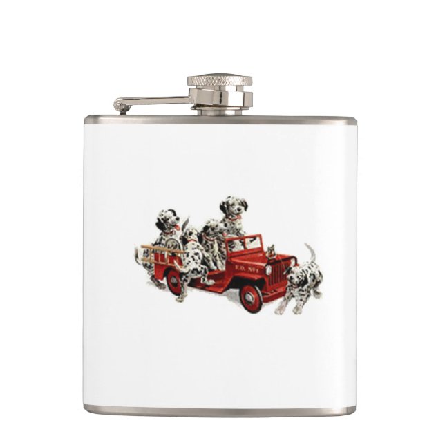 Dalmatiska Valper med Leksak-Lastbil Fickplunta (Framsidan)