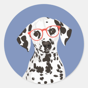 Dalmatiske Dalmatien - trombos för Dalmatiska förä Runt Klistermärke