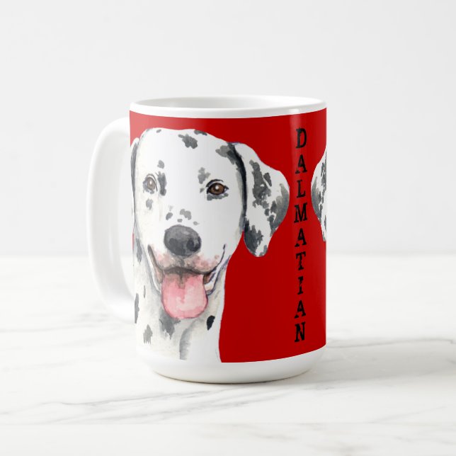 Dalmatiskt Färg-block Kaffemugg (Framsida vänster)